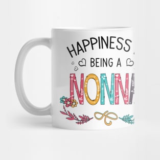 Happiness Is Being A Nonna Wildflowers Valentines Mothers Day Mug